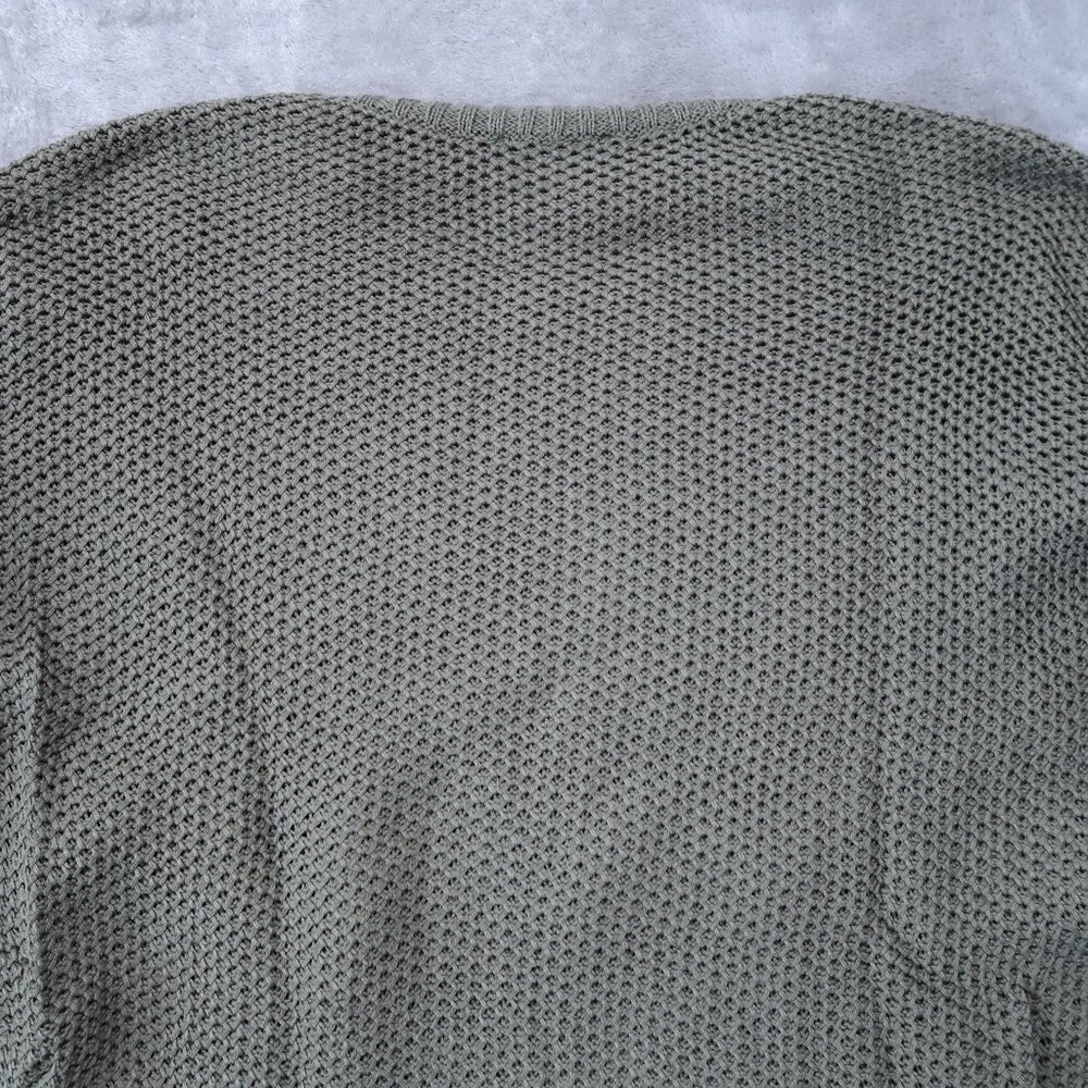 Dip Shirt Womens M Green Sweater Knit Crew Neck Pullover Sweatshirt Cotton - Picture 5 of 14